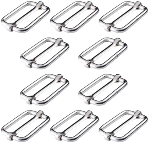 Adjustable Slide Buckle 1 Inch Triglide Slides Metal Webbing Slider For Strap Belt Backpack Handbag DIY (10 Pieces, Silver Color) Adjustable Slide Buckle 1 Inch Triglide Slides Metal Webbing Slider For Strap Belt Backpack Handbag DIY (10 Pieces, Silver Color)