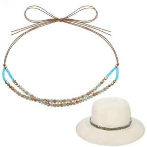 Adjustable Cowboy Hat Band for Women Men, Turquoise Cowboy Beaded Bands, Cowgirl Rope Belt, Turquoise Hand Made Replaceable Beaded Belt for Panama Fedora, Ethnic Western Rural Hats Belts Adjustable Cowboy Hat Band for Women Men, Turquoise Cowboy Beaded Bands, Cowgirl Rope Belt, Turquoise Hand Made Replaceable Beaded Belt for Panama Fedora, Ethnic Western Rural Hats Belts