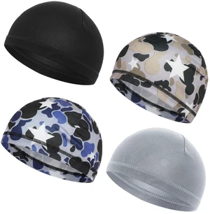 4 Pcs Sleeping Cap for Men, Sleep Cap Men Comfortable Night Sleep Headwear 4 Pcs Sleeping Cap for Men, Sleep Cap Men Comfortable Night Sleep Headwear