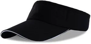 choyaxo Sun Visor Hat UV Protection Beach Hat Golf Cap for Men Women Summer Beach Pool Sports Golf Black choyaxo Sun Visor Hat UV Protection Beach Hat Golf Cap for Men Women Summer Beach Pool Sports Golf Black