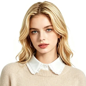 Oweisong White Fake Collar for Women Dickey Shirt Under Blouses Detachable Faux Ruffled Button Up Shirts Half Collar Inserts Oweisong White Fake Collar for Women Dickey Shirt Under Blouses Detachable Faux Ruffled Button Up Shirts Half Collar Inserts