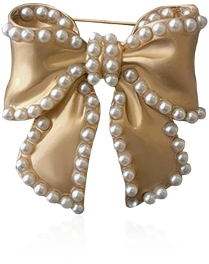 Just Follow Cute Pearl Flower Brooch Pin,Bowknot Bow Tie Suit Pin Pearl Silk Scarf Buckle Daisy Flower Brooch Jewelry for Women Birthday Gifts (Bow Brooch) Just Follow Cute Pearl Flower Brooch Pin,Bowknot Bow Tie Suit Pin Pearl Silk Scarf Buckle Daisy Flower Brooch Jewelry for Women Birthday Gifts (Bow Brooch)