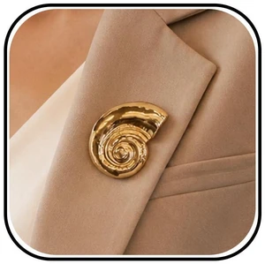 Brooch Pin Rhinestone Gifts For Women Round Spiral Accessory Brooch Pin Rhinestone Gifts For Women Round Spiral Accessory