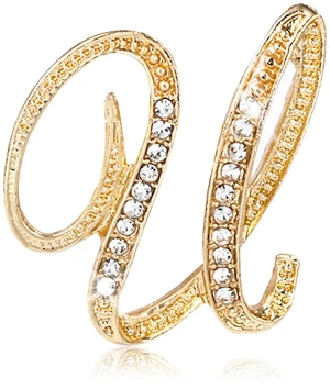 Brooch Pin For Women, Rhinestone Initial Letter Brooch Pin For Women, Layered Looks, Birthday Gifts, Wearable Gift Idea, Event Outfit Brooch Pin For Women, Rhinestone Initial Letter Brooch Pin For Women, Layered Looks, Birthday Gifts, Wearable Gift Idea, Event Outfit