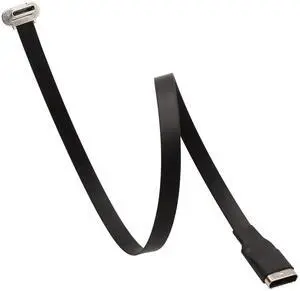 Right Angle USB C Flat Extension Cable 90 Degree USB C Male to Female Fast Charge Data Cord for Power Banks Phone(11.8in/300mm) Right Angle USB C Flat Extension Cable 90 Degree USB C Male to Female Fast Charge Data Cord for Power Banks Phone(11.8in/300mm)
