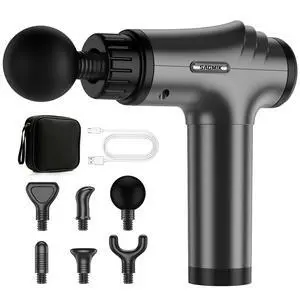 Massage Gun, 30 Speeds, 6 Heads, Quiet Deep Tissue Muscle Massager | Mini handheld percussion massager for back, neck, shoulders and body; ideal for athletes, workouts and muscle recovery. Massage Gun, 30 Speeds, 6 Heads, Quiet Deep Tissue Muscle Massager | Mini handheld percussion massager for back, neck, shoulders and body; ideal for athletes, workouts and muscle recovery.