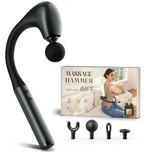 Grey Percussion Massage Gun with Upgraded Extension Handle, 10MM Massage Gun Deep Tissue, Back Massager, Muscles/Neck/Shoulders/Waist/Legs Massager Portable for Pain Relief Grey Percussion Massage Gun with Upgraded Extension Handle, 10MM Massage Gun Deep Tissue, Back Massager, Muscles/Neck/Shoulders/Waist/Legs Massager Portable for Pain Relief