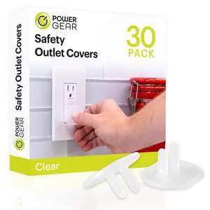 Electrical Outlet Baby Proof Covers, 30 Pack, Clear | Secure Outlet Plugs for Baby Proofing & Child Proofing, Reusable, Durable Plastic, Tamper Resistant Electrical Outlet Baby Proof Covers, 30 Pack, Clear | Secure Outlet Plugs for Baby Proofing & Child Proofing, Reusable, Durable Plastic, Tamper Resistant