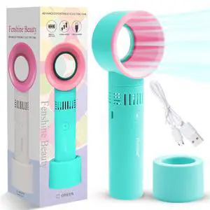 Portable USB Rechargeable Mini Fan Eyelash Fan Dryer Bladeless Handheld for Eyelash Extension, Air Conditioning Blower for Essential Eyelash Extension Supplies (BlUE 02) Portable USB Rechargeable Mini Fan Eyelash Fan Dryer Bladeless Handheld for Eyelash Extension, Air Conditioning Blower for Essential Eyelash Extension Supplies (BlUE 02)