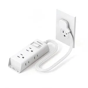 Flat Plug Power Strip with 6 Outlet Extender, 1 FT Extension Cord Flat Wall Plug with Multiple Outlets, No Surge Protector for Cruise Ship, Travel, Dorm, Home Office, Cruise Essentials, White Flat Plug Power Strip with 6 Outlet Extender, 1 FT Extension Cord Flat Wall Plug with Multiple Outlets, No Surge Protector for Cruise Ship, Travel, Dorm, Home Office, Cruise Essentials, White