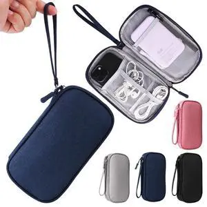 Travel Cable Organizer, Electronics Accessories Bag for Charger, Phone, Memory Card, Universal Gadget Organizer (Blue) Travel Cable Organizer, Electronics Accessories Bag for Charger, Phone, Memory Card, Universal Gadget Organizer (Blue)
