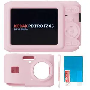 Case for Kodak PIXPRO FZ45, FZ45 Accessories | Soft Silicone Protective Cover, Comes with 1 Screen Protectors and 1 Wrist Strap- (Pink) Case for Kodak PIXPRO FZ45, FZ45 Accessories | Soft Silicone Protective Cover, Comes with 1 Screen Protectors and 1 Wrist Strap- (Pink)
