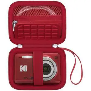 Camera Case for KODAK PIXPRO FZ55/ FZ45/ FZ53 16MP Digital Camera | For FZ45/ FZ55 Vlogging Camera Bag, Zipper Mesh Pocket fit Cable, SD Card, Red (Case Only) Camera Case for KODAK PIXPRO FZ55/ FZ45/ FZ53 16MP Digital Camera | For FZ45/ FZ55 Vlogging Camera Bag, Zipper Mesh Pocket fit Cable, SD Card, Red (Case Only)