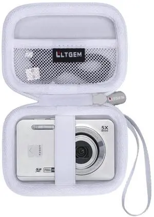 Case Compatible with Kodak PIXPRO FZ55/FZ45 Digital Camera, White | Fits Kodak FZ55/FZ45 16MP Compact Digital Cameras, Carrying Storage Travel Bag Case Compatible with Kodak PIXPRO FZ55/FZ45 Digital Camera, White | Fits Kodak FZ55/FZ45 16MP Compact Digital Cameras, Carrying Storage Travel Bag
