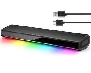 Computer Speakers for Desktop PC, Bluetooth 5.3 Pc Soundbar with Dynamic LED Light, HiFi Stereo, Poratble Bluetooth Speaker, Gaming Speakers for PC, Laptop,Tablet Computer Speakers for Desktop PC, Bluetooth 5.3 Pc Soundbar with Dynamic LED Light, HiFi Stereo, Poratble Bluetooth Speaker, Gaming Speakers for PC, Laptop,Tablet