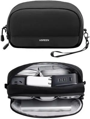 Electronics Organizer Travel Case Bag Multifunctional Organizer Carrying Case for Cables, Cord, SD Card, Earbuds, Charger, USB Adapter, Electronic Accessories Medium Size Electronics Organizer Travel Case Bag Multifunctional Organizer Carrying Case for Cables, Cord, SD Card, Earbuds, Charger, USB Adapter, Electronic Accessories Medium Size