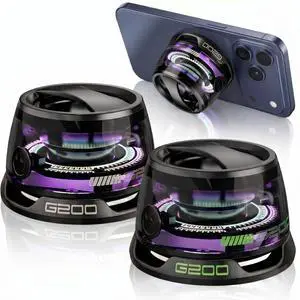 G200 Magnetic Bluetooth Speaker Mini,9Core Magnet for Metal Surfaces | 40mm Driver with Bass & RGB Light, 7H Playtime IPX5 Waterproof, Phone Stand for Camping & Home Gifts 2 Black G200 Magnetic Bluetooth Speaker Mini,9Core Magnet for Metal Surfaces | 40mm Driver with Bass & RGB Light, 7H Playtime IPX5 Waterproof, Phone Stand for Camping & Home Gifts 2 Black