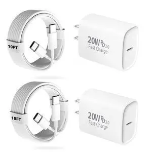 iPhone 17 16 15 Pro Charger Fast Charging, 20W USB C Fast Charger Block with 10ft Long Type C Chargers Fast Charging Cable Cord for iPhone 17/17 Pro/17 Pro Max/Air/16 Pro Max/16 Pro/15 Pro Max/Pro,S24 iPhone 17 16 15 Pro Charger Fast Charging, 20W USB C Fast Charger Block with 10ft Long Type C Chargers Fast Charging Cable Cord for iPhone 17/17 Pro/17 Pro Max/Air/16 Pro Max/16 Pro/15 Pro Max/Pro,S24