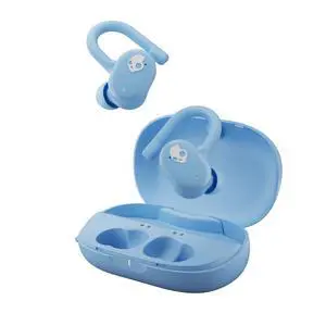 Push Play Active Wireless Earbuds - Preppy Blue | In-Ear Hanger, Bluetooth, Noise Isolating 58 Hours Battery, Sweat and Water Resistant, Microphone, Running Outdoors, Exercise Push Play Active Wireless Earbuds - Preppy Blue | In-Ear Hanger, Bluetooth, Noise Isolating 58 Hours Battery, Sweat and Water Resistant, Microphone, Running Outdoors, Exercise