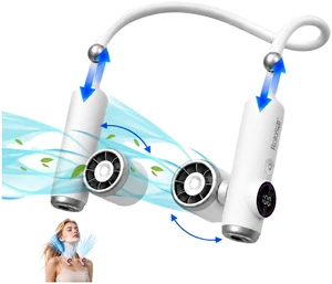 Portable Neck Fan, 5 Speeds Personal Wearable Fan with LED Display, 6000mAh | Rechargeable Fans with 270° Adjustable Airvents ,14H Battery Portable Fans for Home, Outdoor, Birthday Gifts for Men Women Portable Neck Fan, 5 Speeds Personal Wearable Fan with LED Display, 6000mAh | Rechargeable Fans with 270° Adjustable Airvents ,14H Battery Portable Fans for Home, Outdoor, Birthday Gifts for Men Women