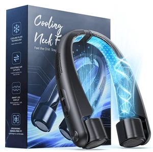 Portable Neck Fan with Cooling Plates, 6000mAh Rechargeable Fan,1-100 Speed | Hands-Free Cooling Fan with LED Display, Adjustable Air Outlets Wearable Fan for Travel Outdoor Gift for Men Women Portable Neck Fan with Cooling Plates, 6000mAh Rechargeable Fan,1-100 Speed | Hands-Free Cooling Fan with LED Display, Adjustable Air Outlets Wearable Fan for Travel Outdoor Gift for Men Women