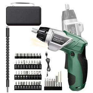 49Pcs Electric Screwdriver Set, 3.6V Rechargeable Power Screwdriver with, 6Nm Screw Gun with LED Light, 6+1 Torque Electric Drill for Furniture Assembly, Electrical Appliance Repair 49Pcs Electric Screwdriver Set, 3.6V Rechargeable Power Screwdriver with, 6Nm Screw Gun with LED Light, 6+1 Torque Electric Drill for Furniture Assembly, Electrical Appliance Repair