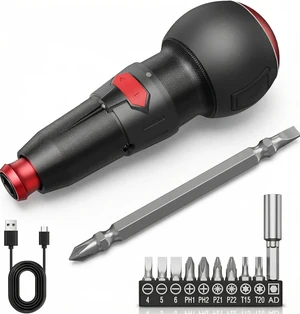 Cordless Screwdriver Set, Electric Screwdriver, Rechargeable Power Screwdriver, Electric Ball Grip, 3N.m/10N.m MAX, Type-C Charging, LED Light for Electronics, Bicycle, DIY Cordless Screwdriver Set, Electric Screwdriver, Rechargeable Power Screwdriver, Electric Ball Grip, 3N.m/10N.m MAX, Type-C Charging, LED Light for Electronics, Bicycle, DIY