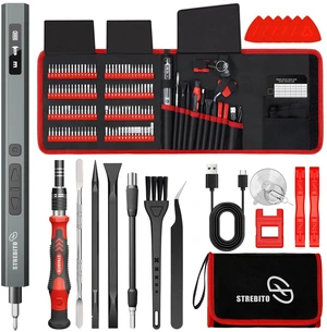 144-Piece Upgraded Electric Screwdriver | Max 0.7 N.m, 120 Magnetic Bits, 5-gear Torque Adjustment, Precision Screwdriver Set, Repair Tool Kit for Electronics and PC 144-Piece Upgraded Electric Screwdriver | Max 0.7 N.m, 120 Magnetic Bits, 5-gear Torque Adjustment, Precision Screwdriver Set, Repair Tool Kit for Electronics and PC