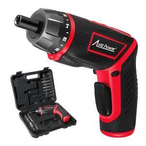 4V Electric Cordless Screwdriver Set 5.65Nm 37 Bits with Case | 5.65Nm, 5+1 Torque Settings, 2-Position Handle, 37 Accessories, LED Light, for Precision Assembly & Furniture Installation 4V Electric Cordless Screwdriver Set 5.65Nm 37 Bits with Case | 5.65Nm, 5+1 Torque Settings, 2-Position Handle, 37 Accessories, LED Light, for Precision Assembly & Furniture Installation