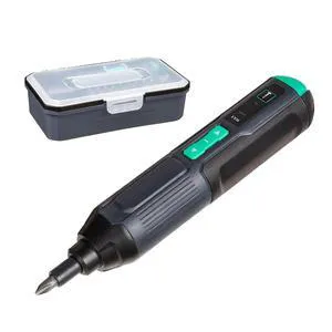 4V Cordless Electric Screwdriver Kit USBC Rechargeable, Dual LED Light, 3 Torque/300RPM, 34-Pc Magnetic Bit Set and Case Portable Mini Drill for Electronics, PC Repair, DIY Tools 4V Cordless Electric Screwdriver Kit USBC Rechargeable, Dual LED Light, 3 Torque/300RPM, 34-Pc Magnetic Bit Set and Case Portable Mini Drill for Electronics, PC Repair, DIY Tools