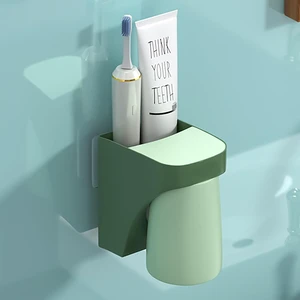 Magnetic Toothbrush Holder, Flexible Wall Mounted Cup Water Drain Space Saving Storage Suction Organizer for Bathroom Magnetic Toothbrush Holder, Flexible Wall Mounted Cup Water Drain Space Saving Storage Suction Organizer for Bathroom