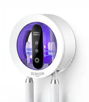 Toothbrush Holder with Dual UV & Heated Drying Wall Mounted 2026 | Upgraded Toothbrush Organizer for Bathroom Type-C Rechargeable Covered 2-Slot Storage for Manual and Electric Toothbrushes Toothbrush Holder with Dual UV & Heated Drying Wall Mounted 2026 | Upgraded Toothbrush Organizer for Bathroom Type-C Rechargeable Covered 2-Slot Storage for Manual and Electric Toothbrushes