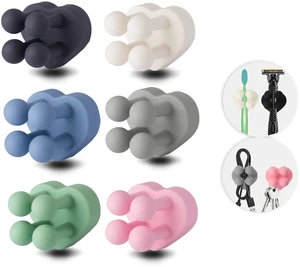 6 Pcs Waterproof Silicone Toothbrush Holder,Mixed1 | Cute Design,Multi-Function,Wall Mounted,Self Adhesive Utility Hook,For Hanging Towel Key Plug Cable 6 Pcs Waterproof Silicone Toothbrush Holder,Mixed1 | Cute Design,Multi-Function,Wall Mounted,Self Adhesive Utility Hook,For Hanging Towel Key Plug Cable