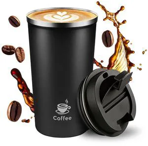 17oz Travel Coffee Mug ,Leakproof Vacuum Coffee Cup Insulated Tumbler | 304 Stainless Steel, Double-Wall Vacuum Insulated, Leakproof, Fits Hot & Cold Drinks Car Cup Holders, Travel, Office 17oz Travel Coffee Mug ,Leakproof Vacuum Coffee Cup Insulated Tumbler | 304 Stainless Steel, Double-Wall Vacuum Insulated, Leakproof, Fits Hot & Cold Drinks Car Cup Holders, Travel, Office