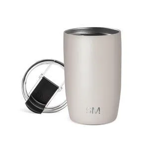Travel Coffee Mug with Lid | 12oz | Beige | Voyager Coffee Cup, Coffee Tumbler for Hot & Iced Drinks | Insulated Stainless Steel Travel Mug | Almond Birch Travel Coffee Mug with Lid | 12oz | Beige | Voyager Coffee Cup, Coffee Tumbler for Hot & Iced Drinks | Insulated Stainless Steel Travel Mug | Almond Birch