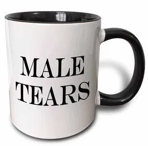 Male Tears 11oz Two-Tone Black Mug Male Tears 11oz Two-Tone Black Mug