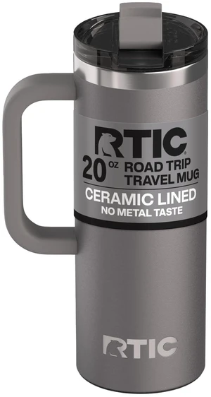 20oz Road Trip Travel Mug with Lid and Handle, Ceramic Lined, Graphite | Stainless Steel Metal, Insulated Travel Cup for Hot and Cold Drinks, Coffee, Car, Camping and Travel 20oz Road Trip Travel Mug with Lid and Handle, Ceramic Lined, Graphite | Stainless Steel Metal, Insulated Travel Cup for Hot and Cold Drinks, Coffee, Car, Camping and Travel