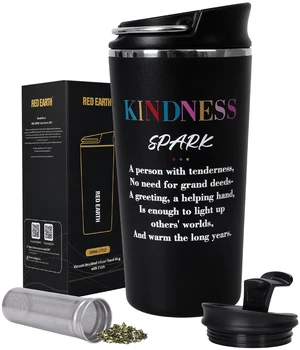 17oz Travel Tea Mug with Infuser and 2 Lids, 316L Stainless Steel Insulated Loose Leaf Tea Cup with Strainer, Leak-Resistant To-Go Mugs for Hot & Cold Brew Coffee, Gifts for Friends & Dad 17oz Travel Tea Mug with Infuser and 2 Lids, 316L Stainless Steel Insulated Loose Leaf Tea Cup with Strainer, Leak-Resistant To-Go Mugs for Hot & Cold Brew Coffee, Gifts for Friends & Dad