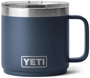 Rambler 14 oz Ceramic Lined Stackable Mug, Navy | Double-Wall Vacuum Insulated, Stainless Steel with MagSlider Lid Rambler 14 oz Ceramic Lined Stackable Mug, Navy | Double-Wall Vacuum Insulated, Stainless Steel with MagSlider Lid
