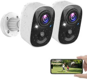 Vicohome Security Cameras Wireless Outdoor, 2K Battery Powered WiFi Cameras for Home Security with AI Motion Detection, Spotlight Color Night Vision, IP66 Weatherproof 2-Way Talk Siren Alarm, 2 Pack Vicohome Security Cameras Wireless Outdoor, 2K Battery Powered WiFi Cameras for Home Security with AI Motion Detection, Spotlight Color Night Vision, IP66 Weatherproof 2-Way Talk Siren Alarm, 2 Pack