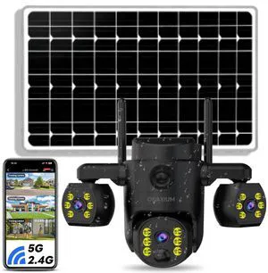 Triple Lens Outdoor Wireless Security Camera, Outdoor Cameras for Home Security, Color Night Vision, Outdoor Camera Two Way Audio for Home and Farm Triple Lens Outdoor Wireless Security Camera, Outdoor Cameras for Home Security, Color Night Vision, Outdoor Camera Two Way Audio for Home and Farm
