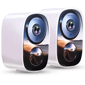 2026 Upgraded 2K Security Cameras Wireless Outdoor (2 Pack), Free Cloud Storage, Long Battery Life, AI Motion Detection, Spotlight & Siren, Waterproof, WiFi Surveillance Outdoor Camera with 2-Way Talk 2026 Upgraded 2K Security Cameras Wireless Outdoor (2 Pack), Free Cloud Storage, Long Battery Life, AI Motion Detection, Spotlight & Siren, Waterproof, WiFi Surveillance Outdoor Camera with 2-Way Talk