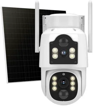 4MP Dual Lens Wireless Solar Camera Outdoor for Home Security | 5G & 2.4G WiFi Pro, Auto Tracking, 360°PTZ, Motion Detection, 2-Way Audio, Color Night Vision, IP66 Waterproof 4MP Dual Lens Wireless Solar Camera Outdoor for Home Security | 5G & 2.4G WiFi Pro, Auto Tracking, 360°PTZ, Motion Detection, 2-Way Audio, Color Night Vision, IP66 Waterproof
