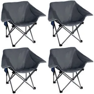 4 Pack Portable Camping Chair Compact Collapsible Outdoor Folding Sports Chairs for Adults Heavy Duty Camp Sporting Events Park Lawn 400 Lbs Black 4 Pack Portable Camping Chair Compact Collapsible Outdoor Folding Sports Chairs for Adults Heavy Duty Camp Sporting Events Park Lawn 400 Lbs Black