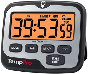 TM01 2-in-1 Kitchen Timers for Cooking with 12/24H Clock Mode | Magnetic Timer with Adjustable Alarm Volume, Digital Timer with Touch Backlight, Kids Timers for Classroom Teacher Supplies TM01 2-in-1 Kitchen Timers for Cooking with 12/24H Clock Mode | Magnetic Timer with Adjustable Alarm Volume, Digital Timer with Touch Backlight, Kids Timers for Classroom Teacher Supplies