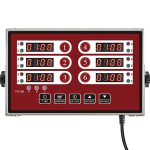 Commercial 6 Channel Digital Kitchen Timer Loud Alarm Cook Timer | 6 Independent Channels, Stainless Steel Body, Loud Adjustable Alarm & Clear LED Display for Restaurant & Bakery Use Commercial 6 Channel Digital Kitchen Timer Loud Alarm Cook Timer | 6 Independent Channels, Stainless Steel Body, Loud Adjustable Alarm & Clear LED Display for Restaurant & Bakery Use