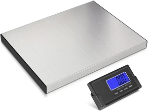 440lb Heavy Duty Digital Shipping Scale, 10g Wireless LCD | Stainless Steel Platform, Large Backlit LCD, Hold/Tare Function, USB & Battery Power for Packages, Luggage and Business Use 440lb Heavy Duty Digital Shipping Scale, 10g Wireless LCD | Stainless Steel Platform, Large Backlit LCD, Hold/Tare Function, USB & Battery Power for Packages, Luggage and Business Use
