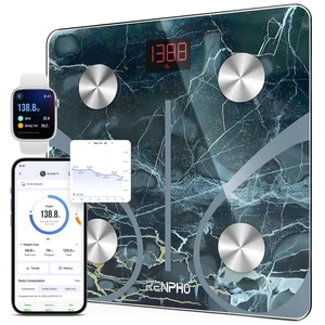 Smart Scale for Body Weight, BMI & Body Fat, 13 Metrics, Marble | Bathroom Digital Bluetooth Scale with 400lbs Capacity, Syncs with Fitness Apps, Accurate for Weight Loss, Fitness, Home Use Smart Scale for Body Weight, BMI & Body Fat, 13 Metrics, Marble | Bathroom Digital Bluetooth Scale with 400lbs Capacity, Syncs with Fitness Apps, Accurate for Weight Loss, Fitness, Home Use