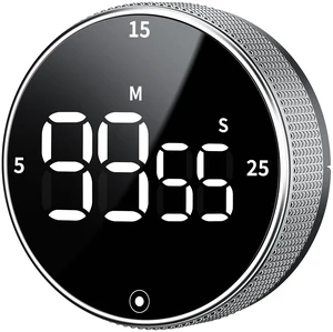 Digital Kitchen Timer, Magnetic Visual Timer with Large LED Display | 5/15/25 Min Presets, Countdown Count Up Timer, 3 Volume Levels, Strong Magnetic Back, Portable for Cooking, Study, Workout Digital Kitchen Timer, Magnetic Visual Timer with Large LED Display | 5/15/25 Min Presets, Countdown Count Up Timer, 3 Volume Levels, Strong Magnetic Back, Portable for Cooking, Study, Workout