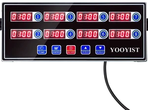 Precision Kitchen Timers for Cooking 8 Channel Commercial Kitchen Timer Restaurant Kitchen Supplies Stainless Steel Digital LED Chef Cooking Timer Reminder Function, Loud Alarm, Black Precision Kitchen Timers for Cooking 8 Channel Commercial Kitchen Timer Restaurant Kitchen Supplies Stainless Steel Digital LED Chef Cooking Timer Reminder Function, Loud Alarm, Black